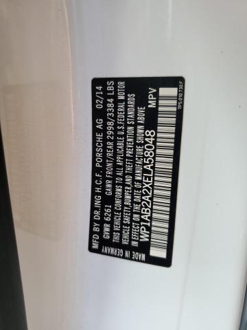 2014 PORSCHE CAYENNE S - WP1AB2A2XELA58048