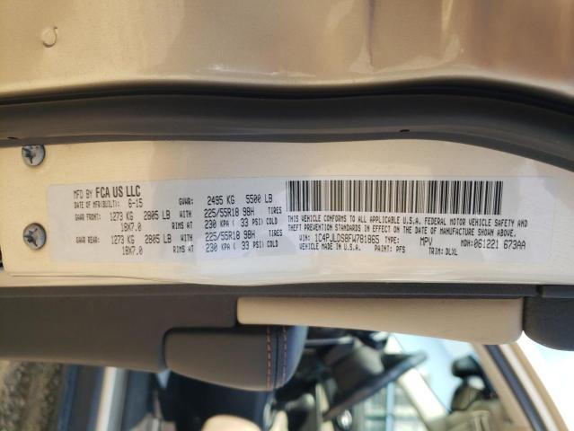 2015 JEEP CHEROKEE L 1C4PJLDS8FW781865