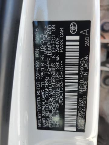 2017 TOYOTA PRIUS C JTDKDTB33H1591579