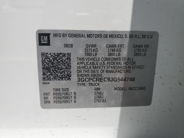 2018 CHEVROLET SILVERADO - 3GCPCREC9JG544748