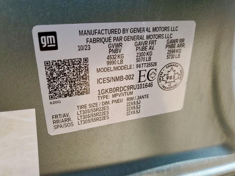 2024 GMC HUMMER SUV 1GKB0RDC9RU101646
