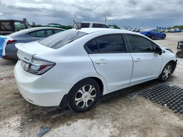 HONDA CIVIC HYBR 2015 white  hybrid engine 19XFB4F28FE002549 photo #4