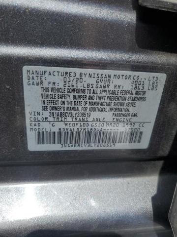 2020 NISSAN SENTRA SV 3N1AB8CV3LY208519
