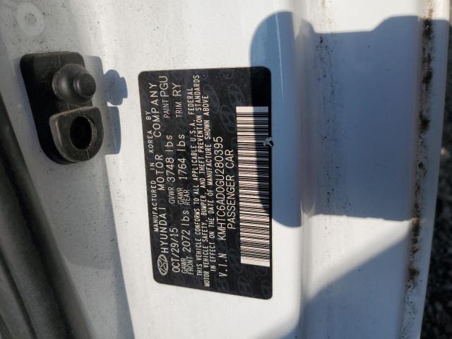 2016 HYUNDAI VELOSTER KMHTC6AD0GU280395