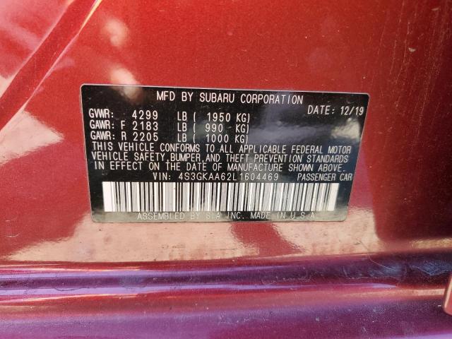 2020 SUBARU IMPREZA 4S3GKAA62L1604469