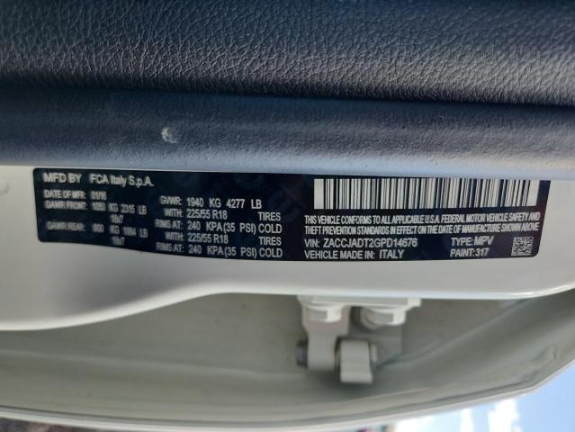 2016 JEEP RENEGADE L ZACCJADT2GPD14676