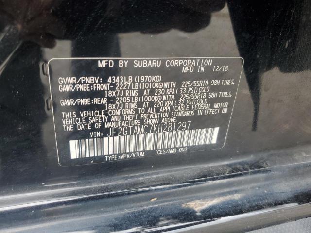 2019 SUBARU CROSSTREK JF2GTAMC7KH281297