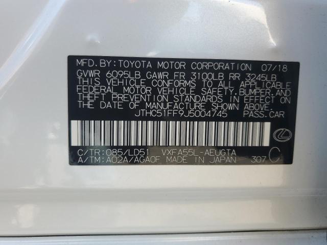2018 LEXUS LS 500 BAS JTHC51FF9J5004745