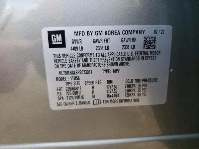 2023 CHEVROLET TRAILBLAZE KL79MRSL8PB023061