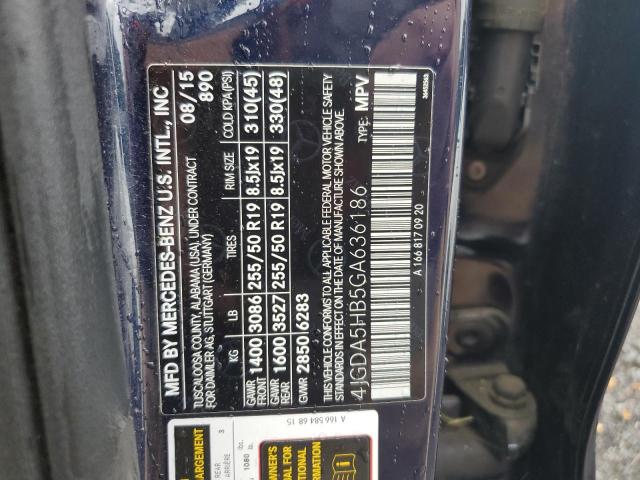 2016 MERCEDES-BENZ GLE 350 4M - 4JGDA5HB5GA636186