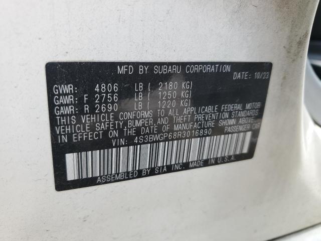 2024 SUBARU LEGACY TOU 4S3BWGP68R3016890