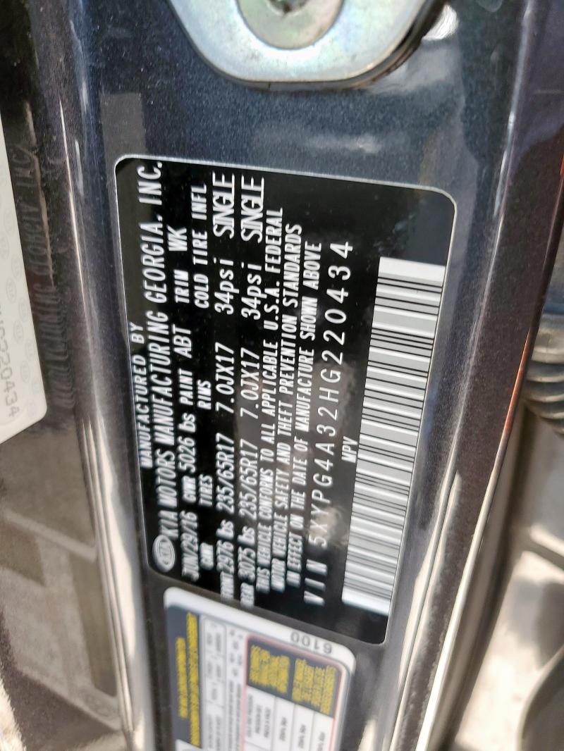 2017 KIA SORENTO LX - 5XYPG4A32HG220434
