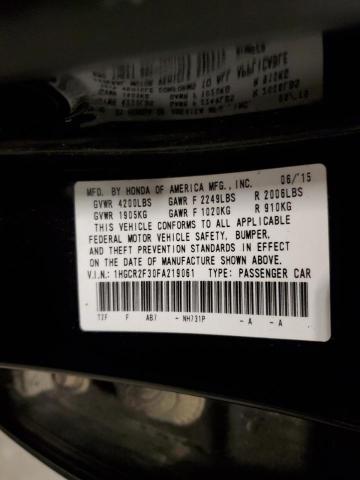 2015 HONDA ACCORD LX 1HGCR2F30FA219061