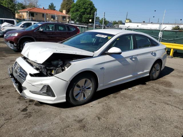 2019 Hyundai Sonata Hybrid white null hybrid KMHE24L33KA091688 photo #1