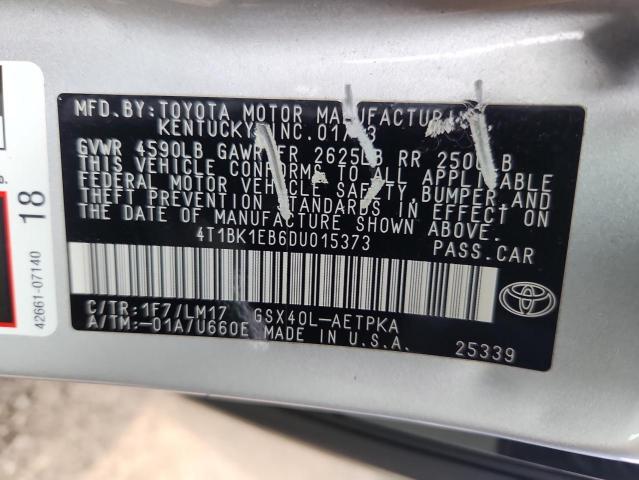 2013 TOYOTA AVALON BAS - 4T1BK1EB6DU015373