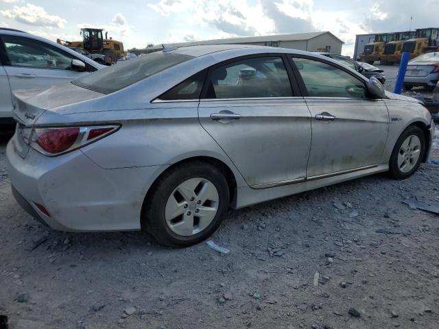 HYUNDAI SONATA 2011 silver  hybrid engine KMHEC4A41BA017145 photo #4