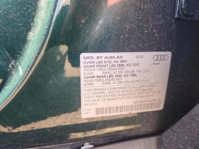 2020 AUDI SQ5 PREMIU WA1B4AFY1L2067497