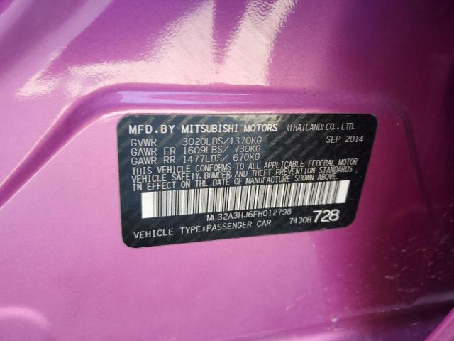2015 MITSUBISHI MIRAGE DE ML32A3HJ6FH012798