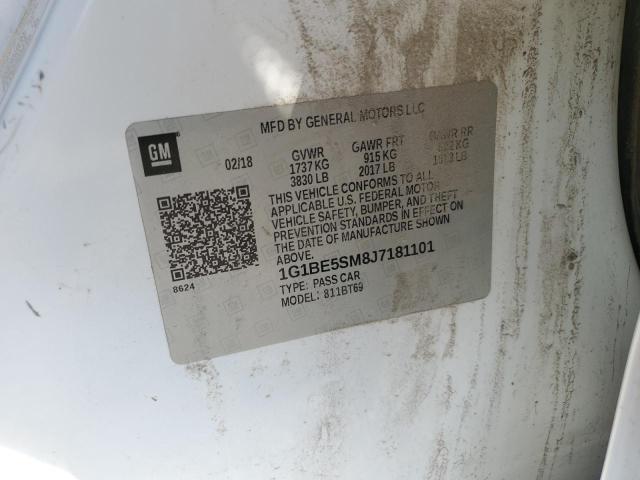 2018 CHEVROLET CRUZE LT 1G1BE5SM8J7181101