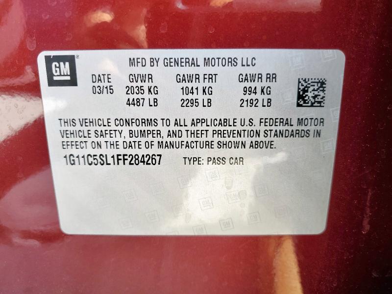 2015 CHEVROLET MALIBU 1LT - 1G11C5SL1FF284267
