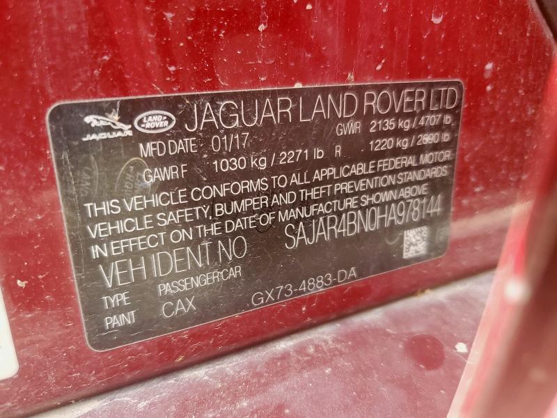 2017 JAGUAR XE SAJAR4BN0HA978144