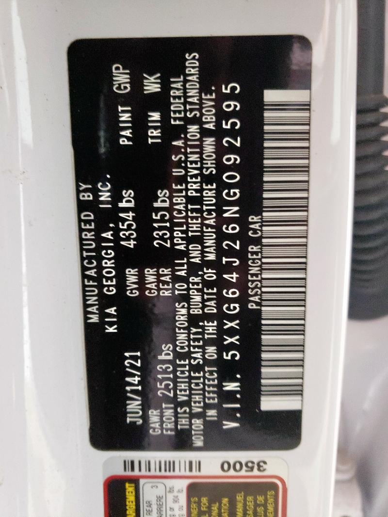 2022 KIA K5 GT LINE 5XXG64J26NG092595