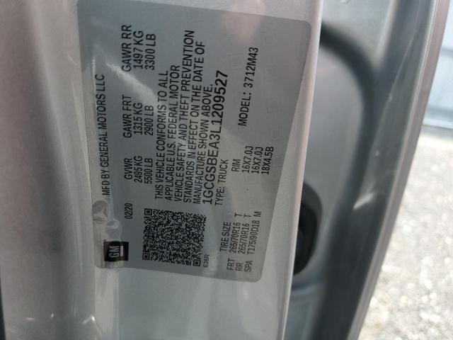 2020 CHEVROLET COLORADO 1GCGSBEA3L1209527
