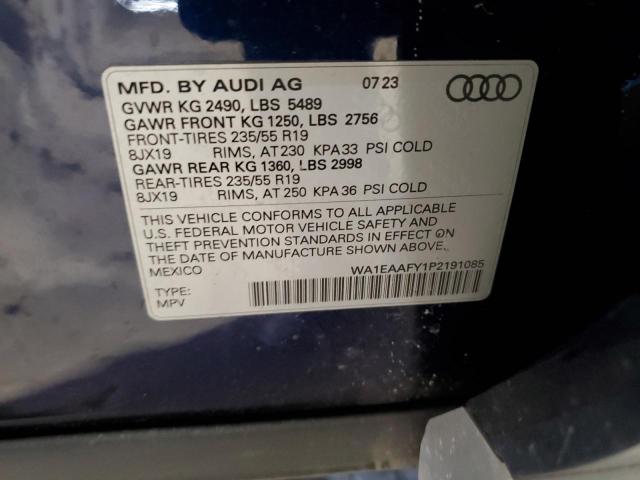 2023 AUDI Q5 PREMIUM WA1EAAFY1P2191085