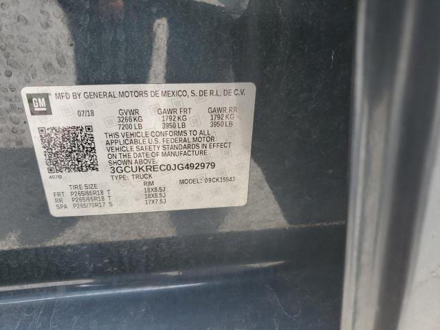 2018 CHEVROLET SILVERADO 3GCUKREC0JG492979