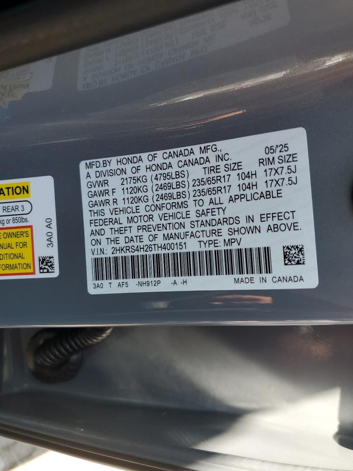 Lot #3301604659 2026 HONDA CR-V LX