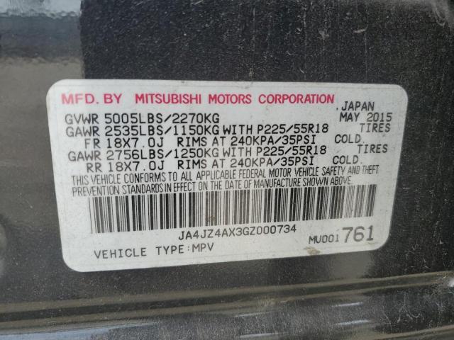 2016 MITSUBISHI OUTLANDER JA4JZ4AX3GZ000734