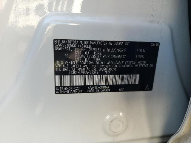 2016 TOYOTA RAV4 XLE - 2T3RFREV9GW462349