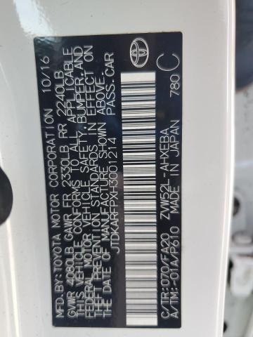 2017 TOYOTA PRIUS PRIM JTDKARFPXH3001214