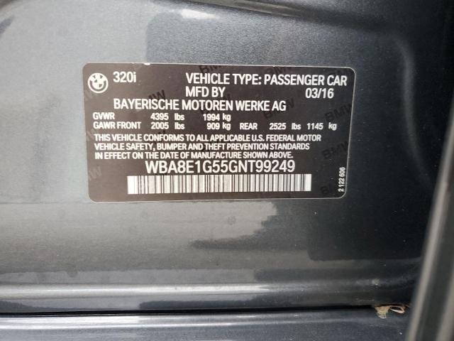 2016 BMW 320 I WBA8E1G55GNT99249