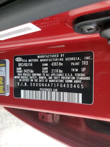 2015 KIA OPTIMA EX - 5XXGN4A71FG433465