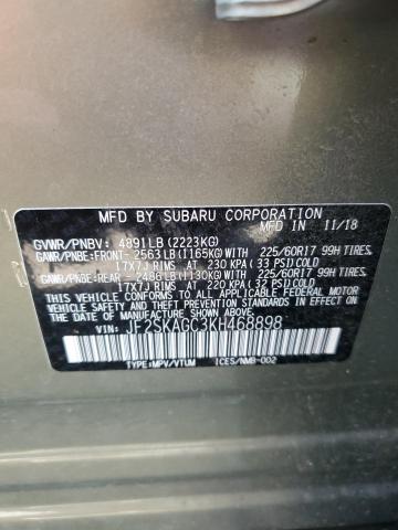 2019 SUBARU FORESTER P - JF2SKAGC3KH468898