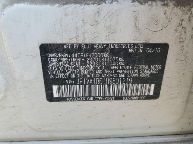 2017 SUBARU WRX - JF1VA1B61H9801219