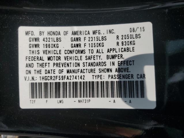 2015 HONDA ACCORD SPO 1HGCR2F59FA274142