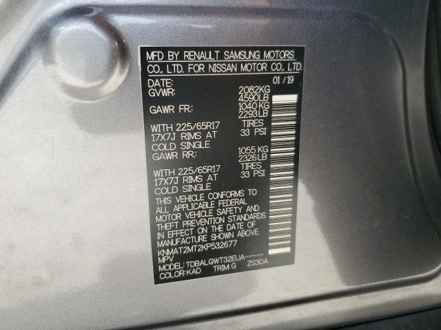 2019 NISSAN ROGUE S - KNMAT2MT2KP532677
