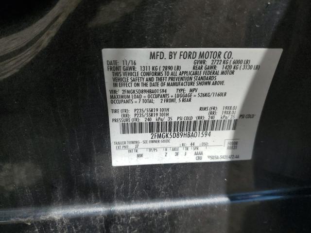 2017 FORD FLEX LIMIT 2FMGK5D89HBA01594