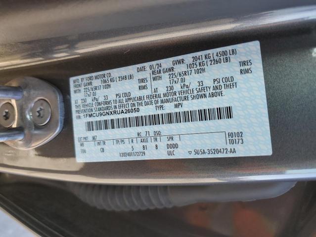 2024 FORD ESCAPE ACT - 1FMCU9GNXRUA26050