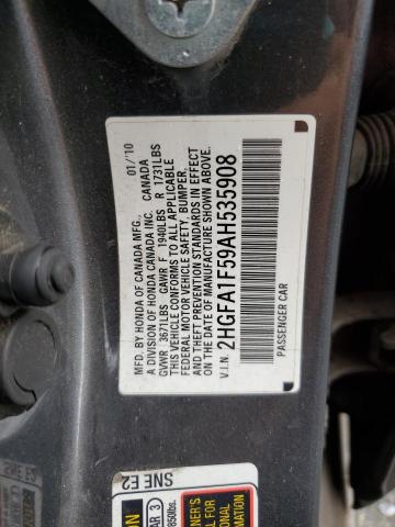 2010 HONDA CIVIC LX - 2HGFA1F59AH535908