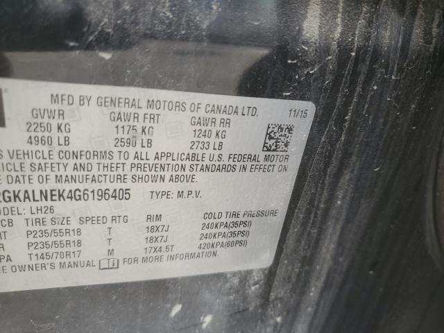 2016 GMC TERRAIN SL - 2GKALNEK4G6196405
