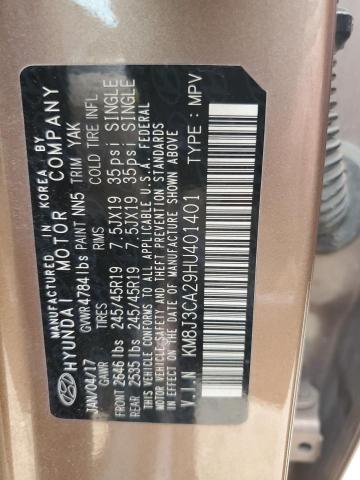 2017 HYUNDAI TUCSON - KM8J3CA29HU401401