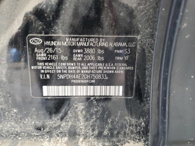2016 HYUNDAI ELANTRA SE - 5NPDH4AE2GH750833