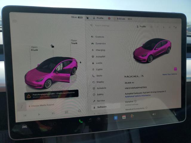 2023 TESLA MODEL 3 5YJ3E1EA9PF427503
