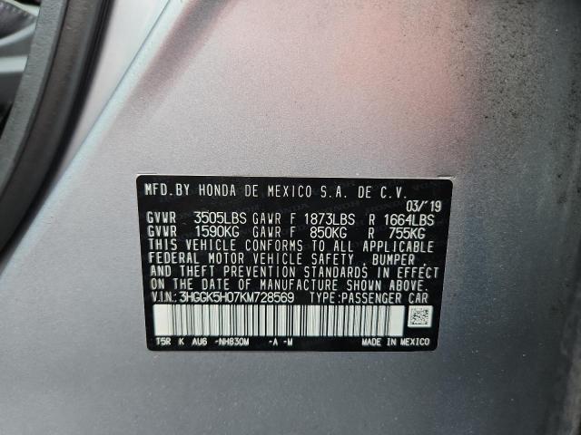 2019 HONDA FIT EXL - 3HGGK5H07KM728569