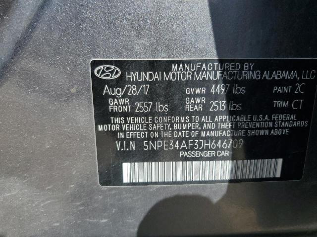 2018 HYUNDAI SONATA SPO - 5NPE34AF3JH646709
