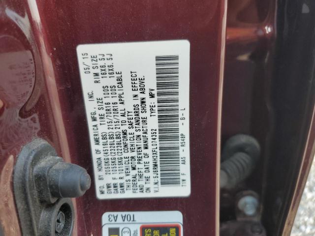 2015 HONDA CR-V LX 5J6RM4H3XFL074352