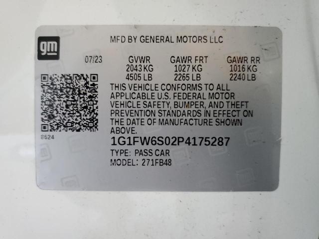2023 CHEVROLET BOLT EV 1L 1G1FW6S02P4175287